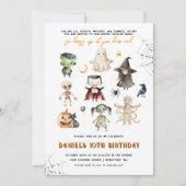 Invitation à la fête d'Halloween pour enfants (Devant)