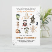 Invitation à la fête d'Halloween pour enfants (Debout devant)