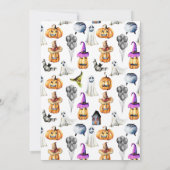 Invitation à la fête d'Halloween pour enfants (Dos)