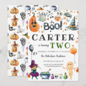 Invitation à la fête d'Halloween pour enfants (Devant / Derrière)