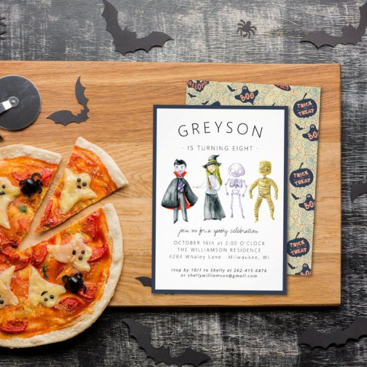 Invitation à la fête d'Halloween pour enfants