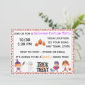 Invitation à la fête d'Halloween pour enfants (Debout devant)