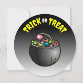 Invitation à la fête d'Halloween pour enfants (Dos)