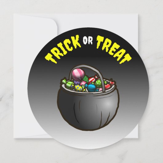 Invitation à la fête d'Halloween pour enfants (Dos)