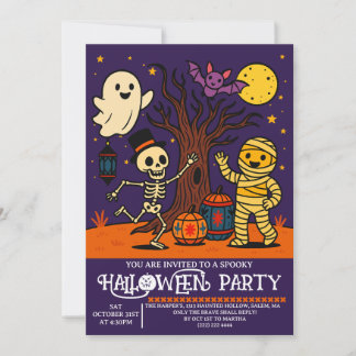 Invitation à la fête d'Halloween pour enfants | Ca