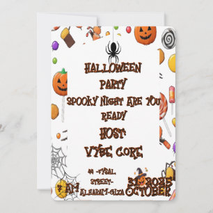 Invitation à la fête d'Halloween pour enfants - Ci