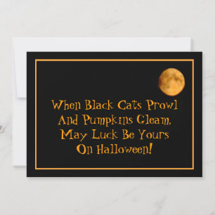 Invitation à la fête d'Halloween pour les chats Pl