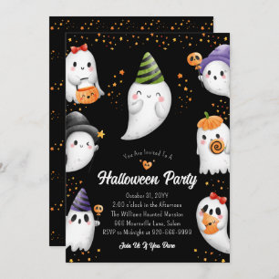 Invitation à la fête d'Halloween pour les enfants 