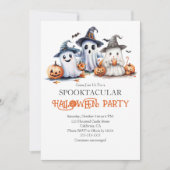 Invitation à la fête d'Halloween pour les enfants  (Devant)