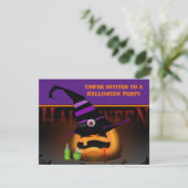 Invitation à la fête d'Halloween pour les enfants  (Debout devant)