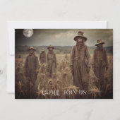 Invitation à la fête d'Halloween pour les personne (Devant)