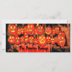 Invitation à la fête d'Halloween Pumpkins Rampage