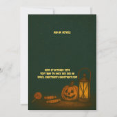 Invitation à la fête d'Halloween sous la lumière d (Dos)