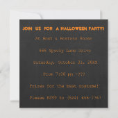 Invitation à la fête d'Halloween sur mesure pour l (Dos)