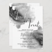 Invitation à la fête d'Halloween - Trucs ou dégust (Devant / Derrière)