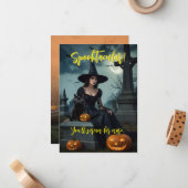 Invitation à la fête d'Halloween v4 (Devant/Arrière en situation)