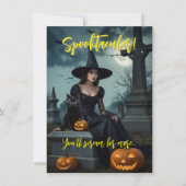 Invitation à la fête d'Halloween v4 (Devant)