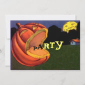 Invitation à la fête d'Halloween Vintage (Devant)