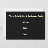 Invitation à la fête d'Halloween Vintage (Dos)