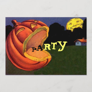 Invitation à la fête d'Halloween Vintage