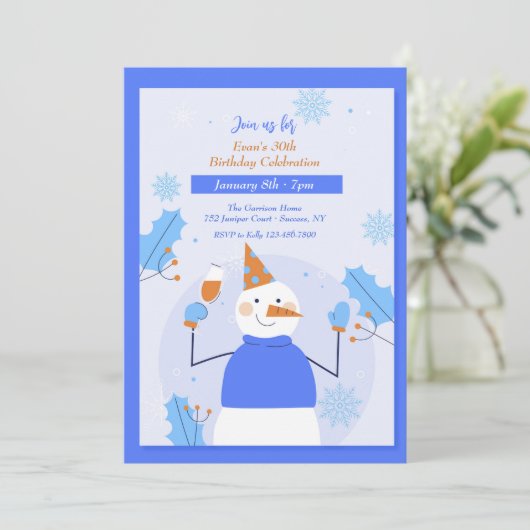 Invitation à la fête d'hiver (Debout devant)