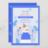 Invitation à la fête d'hiver (Devant / Derrière)