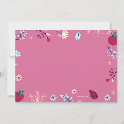 Invitation à la Fête d'Hiver (Dos)