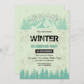 Invitation à la fête d'hiver (Devant / Derrière)