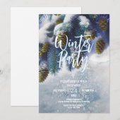 Invitation à la Fête d'Hiver, Célébration enneigée (Devant / Derrière)