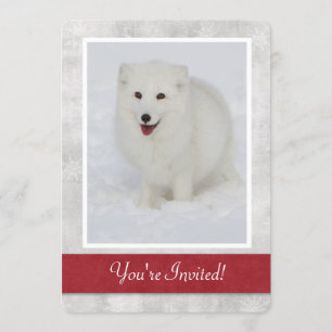 Invitation à la fête d'hiver de la Fox arctique