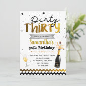 Invitation à la fête Dirty Thirty (Debout devant)