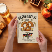 Invitation à la fête d'Oktoberfest | Prost de bièr