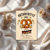 Invitation à la fête d'Oktoberfest | Prost de bièr