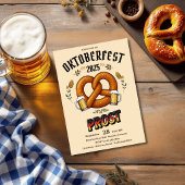 Invitation à la fête d'Oktoberfest | Prost de bièr