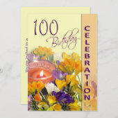 Invitation à la fête du 100e anniversaire (Devant / Derrière)