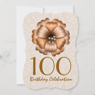 Invitation à la fête du 100e anniversaire GOLD Flo
