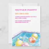 Invitation à la fête du 10e anniversaire (Dos)