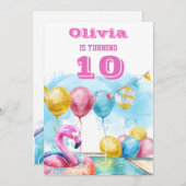 Invitation à la fête du 10e anniversaire (Devant / Derrière)