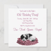 Invitation à la fête du 10e anniversaire de la pet (Dos)