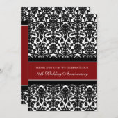 Invitation à la fête du 10e anniversaire de Red Da (Devant / Derrière)