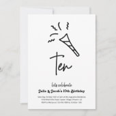 Invitation à la fête du 10e anniversaire des jumea (Devant)