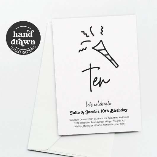 Invitation à la fête du 10e anniversaire des jumea