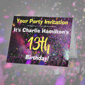 Invitation à la fête du 13e anniversaire