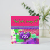 Invitation à la fête du 13e anniversaire - Fille (Debout devant)