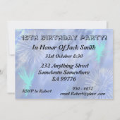 Invitation à la fête du 15e anniversaire (Dos)