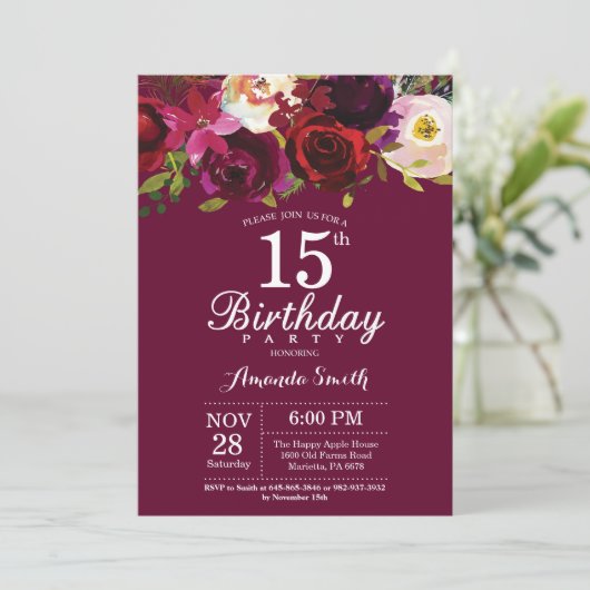 Invitation à la fête du 15e anniversaire de la flo (Debout devant)