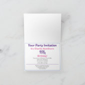 Invitation à la fête du 16e anniversaire (Intérieur)