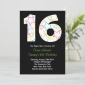 Invitation à la fête du 16e anniversaire de Star (Debout devant)