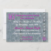 Invitation à la fête du 16e anniversaire, JeanPock (Dos)