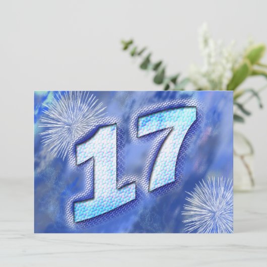 Invitation à la fête du 17e anniversaire (Debout devant)